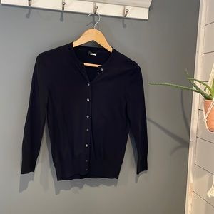 Black JCrew cardigan size small (size tag removed)